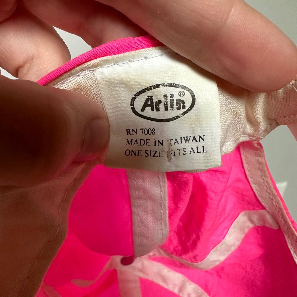 Vintage Eclectic Grandpa 80s Worlds Greatest Grandpa Neon Pink Hat - Picture 6 of 7